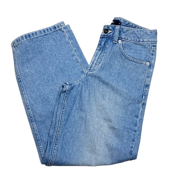 Vans Off the Wall Denim Jeans Women 26/12 Blue Wide Leg Baggy Loose Fit New - Picture 5 of 10